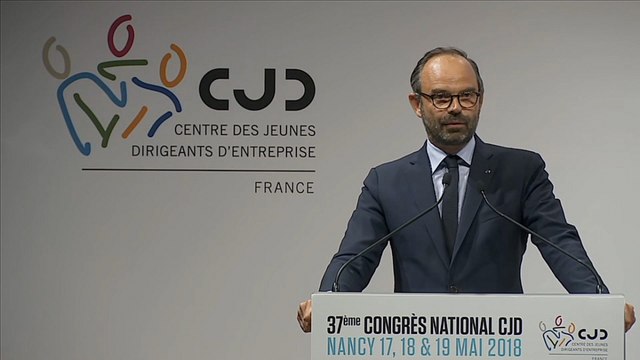 Discours d’Édouard Philippe, au Congrès du centre des jeunes dirigeants à Nancy