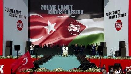 'Zulme Lanet Kudüs'e Destek' mitingi - MHP Genel Başkanı Bahçeli (1) - İSTANBUL