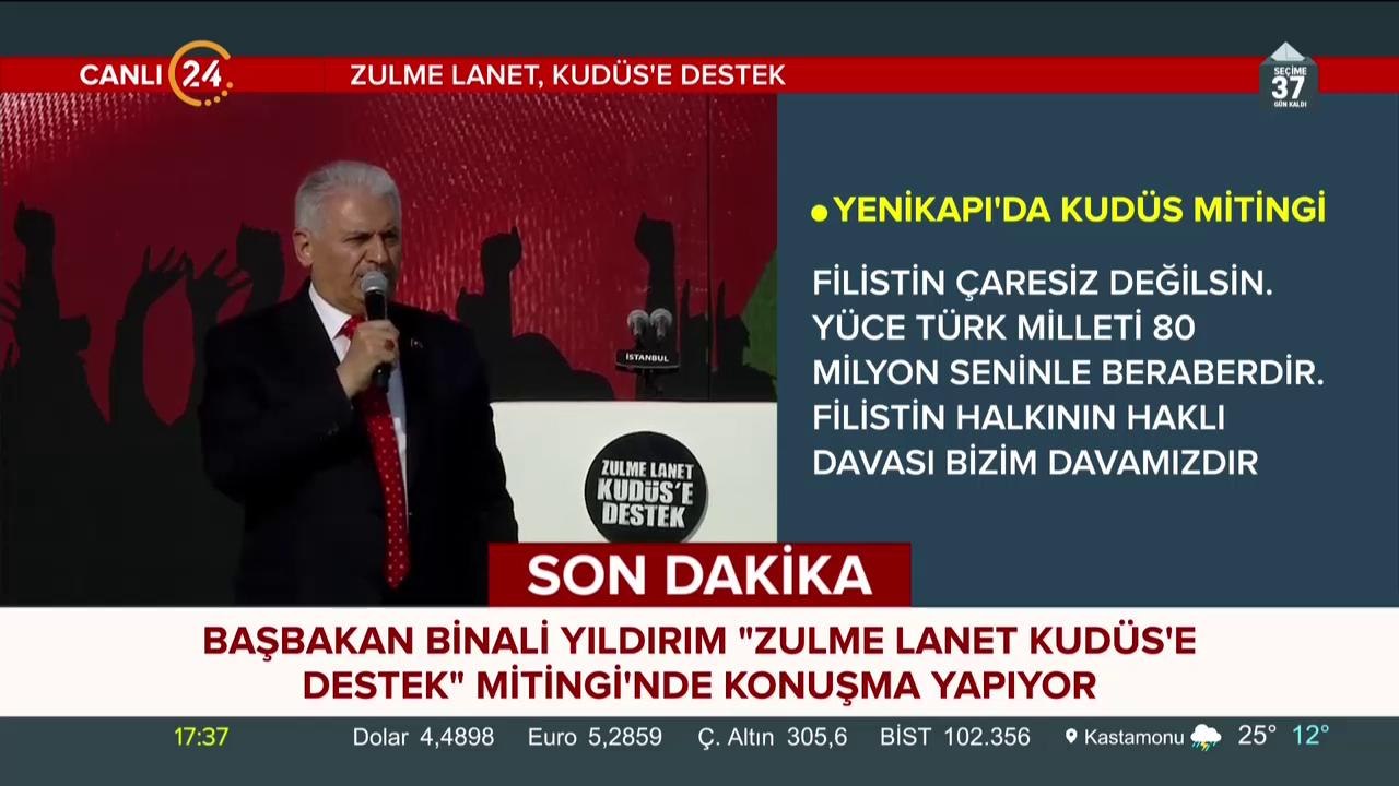 Başbakan Binali Yıldırım, Yenikapı'da