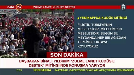 Başbakan Binali Yıldırım, Yenikapı'da