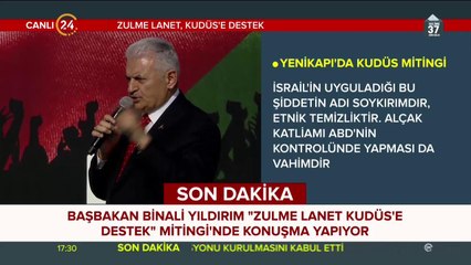 Başbakan Binali Yıldırım, Yenikapı'da