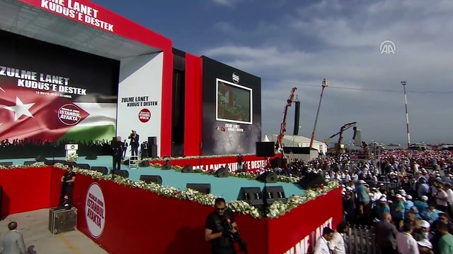 'Zulme Lanet Kudüs'e Destek' mitingi - Başbakan Yıldırım (2) - İSTANBUL