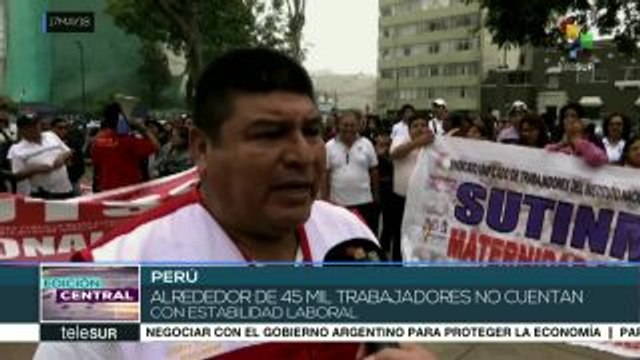 Trabajadores de la salud en Perú inician huelga indefinida