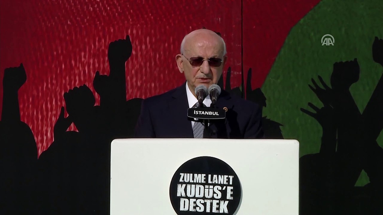 'Zulme Lanet Kudüs'e Destek' mitingi - TBMM Başkanı Kahraman (2) - İSTANBUL