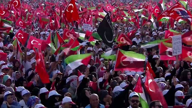 'Zulme Lanet Kudüs'e Destek' mitingi - Cumhurbaşkanı Erdoğan (5) - İSTANBUL