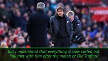 Conte and Mourinho relationship back to 'normal'