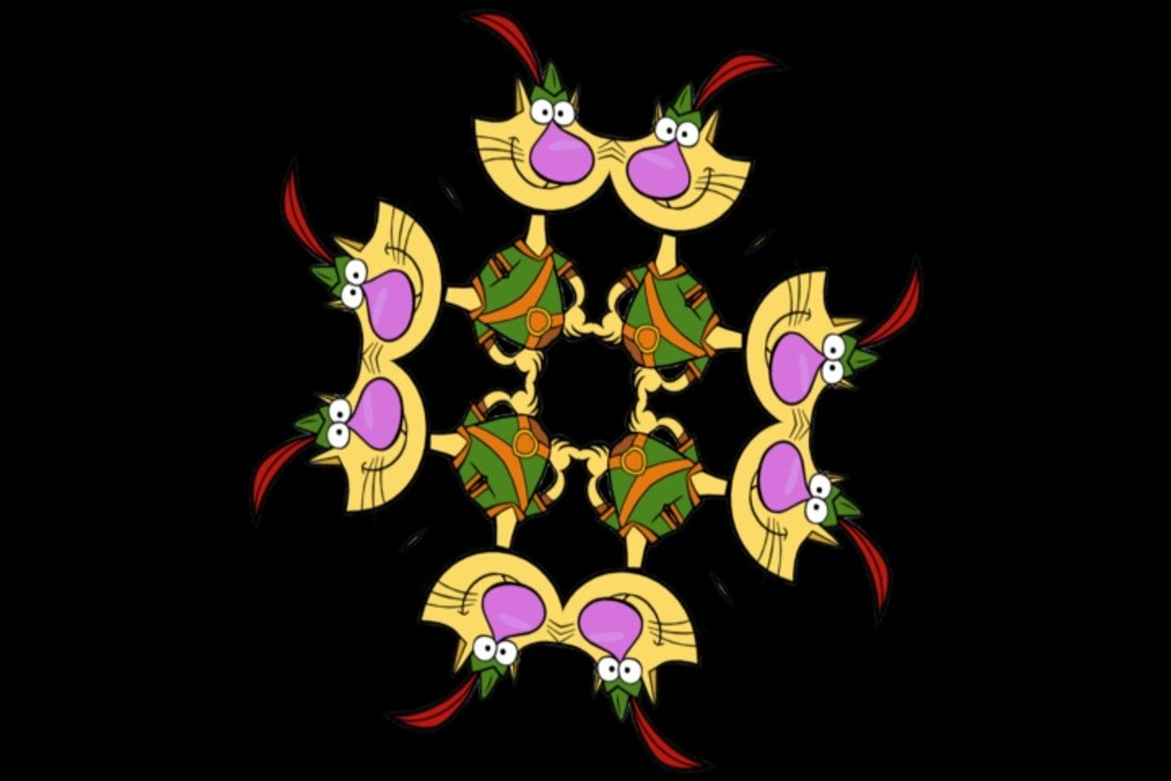 Nature Cat kaleidoscope promo test (After Effects)