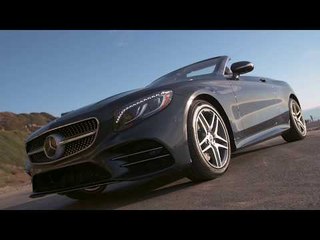 The new Mercedes-Benz S 560 Cabriolet in Blue metallic Driving Video