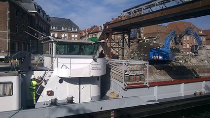 Tournai: Démolition du pont à ponts suite et fin