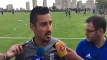 مصاحبه قوجان نژاد و امیر عابدزاده درحاشیه تمرین تیم ملی فوتبال ایران