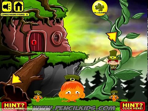 Monkey GO Happy Leprechauns Walkthrough Hints