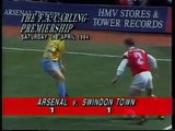 Arsenal - Swindon Town 02-04-1994 Premier League