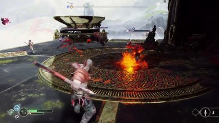 God Of War PS4 Gameplay: how to beat the super enemies of the lake of the 9 Part 2 hard mode 2018