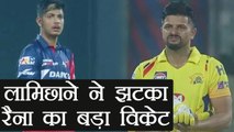 IPL 2018 : Sandeep Lamichchane dismisses Suresh Raina for 15 runs | वनइंडिया हिंदी