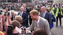 Prince Harry and Prince William surprise royal fans with walkabout in Windsor