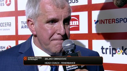 Post-game Interview: Coach Obradovic, Fenerbahce Dogus Istanbul