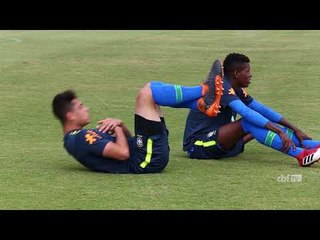 Seleção Brasileira Sub-20 faz último trabalho antes de jogo treino contra o Corinthians