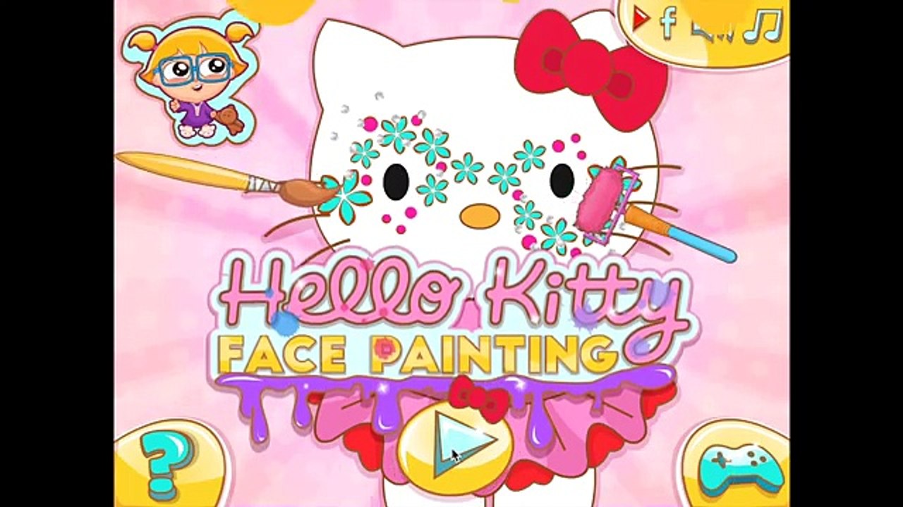 Hello Kitty Face Painting: Paint Hello Kittys Face! Creative Games For Children | Kids Play Palace