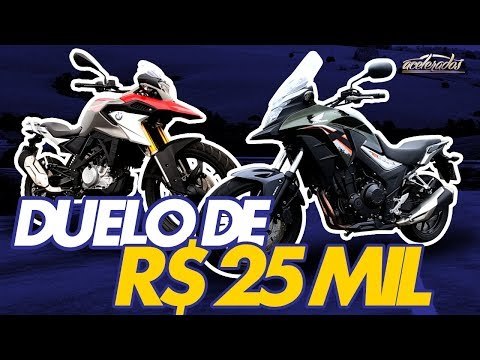 HONDA CB500X x BMW G310 GS! QUAL VOCÊ LEVARIA COM R$ 25 MIL NA MÃO? ACELEMOTOS #1 | ACELERADOS