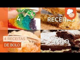 Скачать видео: 4 receitas de bolo — Receitas TudoGostoso