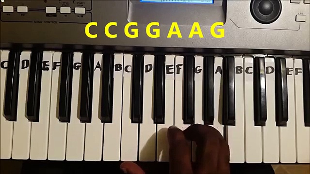 How To Play ABC Alphabet Song. Easy Piano Keyboard Tutorial
