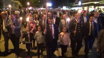 Samsun'da 4 Bin Kişilik Fener Alayı Yürüyüşü-Hd