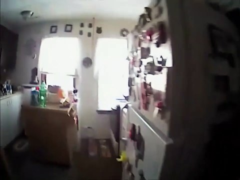 Un intrus mystérieux saute sur un policier en entrant par la fenetre