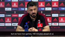 ☝ minute of the best bits from coach Gattuso's press conference ⏱ Rivivi in 60'' la conferenza del Mister alla vigilia di #AtalantaMilan ⤵