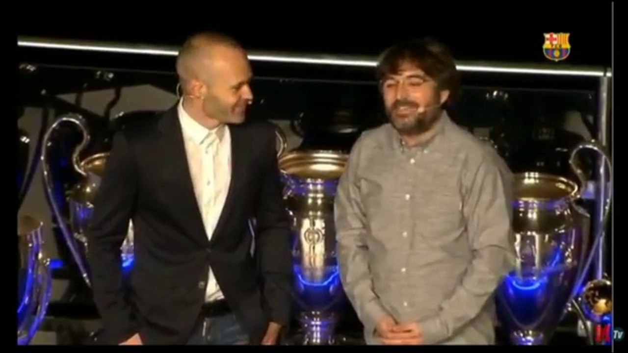 Así fue la emotiva despedida a Andrés Iniesta Parte 1