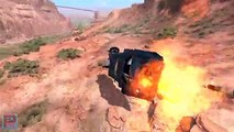 BeamNG.Drive High Speed Cliff Jumps #1