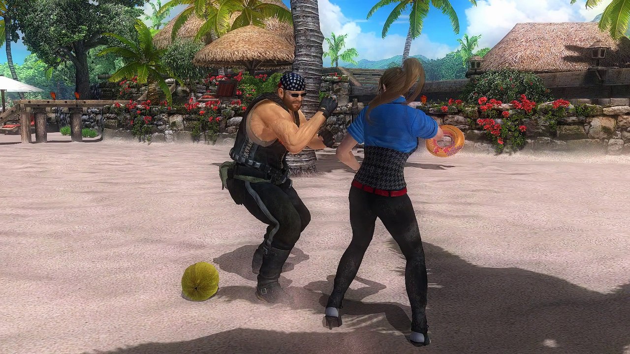 [DOA5RYONA] teacher vs Bass