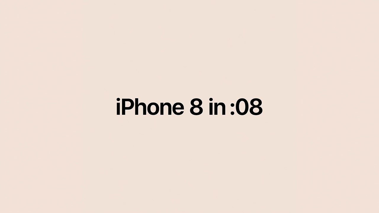 iPhone 8 in 8 seconds