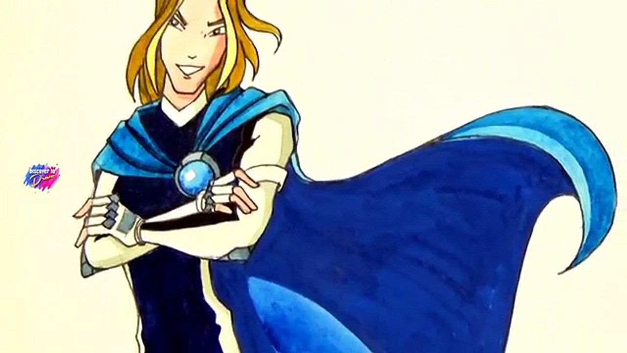 How to draw Sky from ★ Winx Club ★
