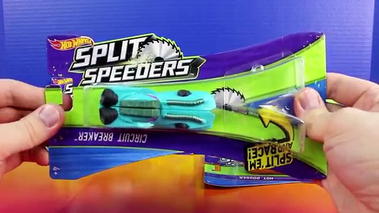 Hot Wheels Split Speeders Race And Split On Ninja Chop Track Set With Imaginext Ninjas