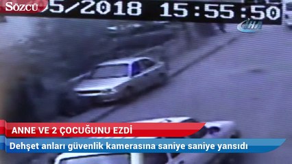 Dikkatsiz sürücü anne ve 2 çocuğunu ezdi