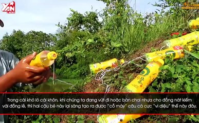 CĐM tròn mắt trầm trồ trước thiết bị câu cá cực "vi diệu" của hai đứa trẻ