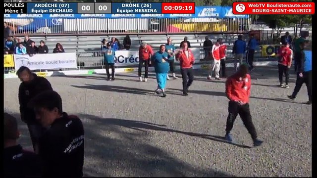 Championnats Régionaux Rhône-Alpes 2018 : Triplette Ardèche VS Drôme