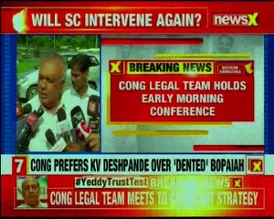 Cong legal team holds early morning conference; massive security deployed ay Vidhan Soudha