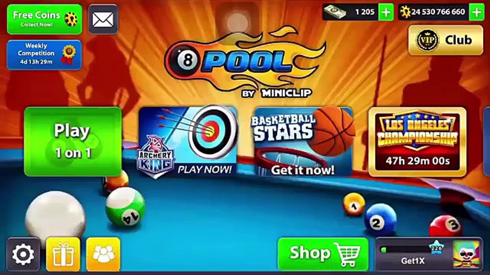 8 Ball Pool - 40,000,000,000 COINS COMPLETED // Never Give Up shot - video  Dailymotion