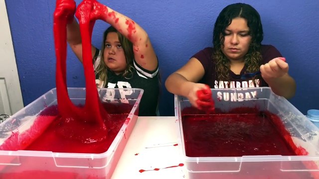 MAKING TWO GALLONS OF FRIDAY THE 13TH SLIME - MAKING GIANT SLIMES