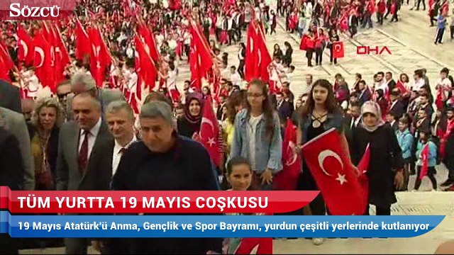 Tüm yurtta 19 mayıs coşkusu