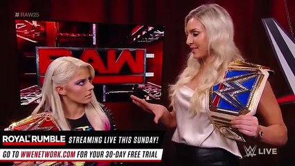 Charlotte Flair confronts Alexa Bliss: Raw 25, Jan. 22, 2018