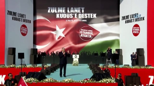 Başbakan Yıldırım'ın Zulme Lanet Kudüs'e Destek Miting Konuşması