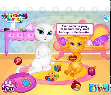 Анжела стала мамой. Выписываемся из больници. Мультик для детей.