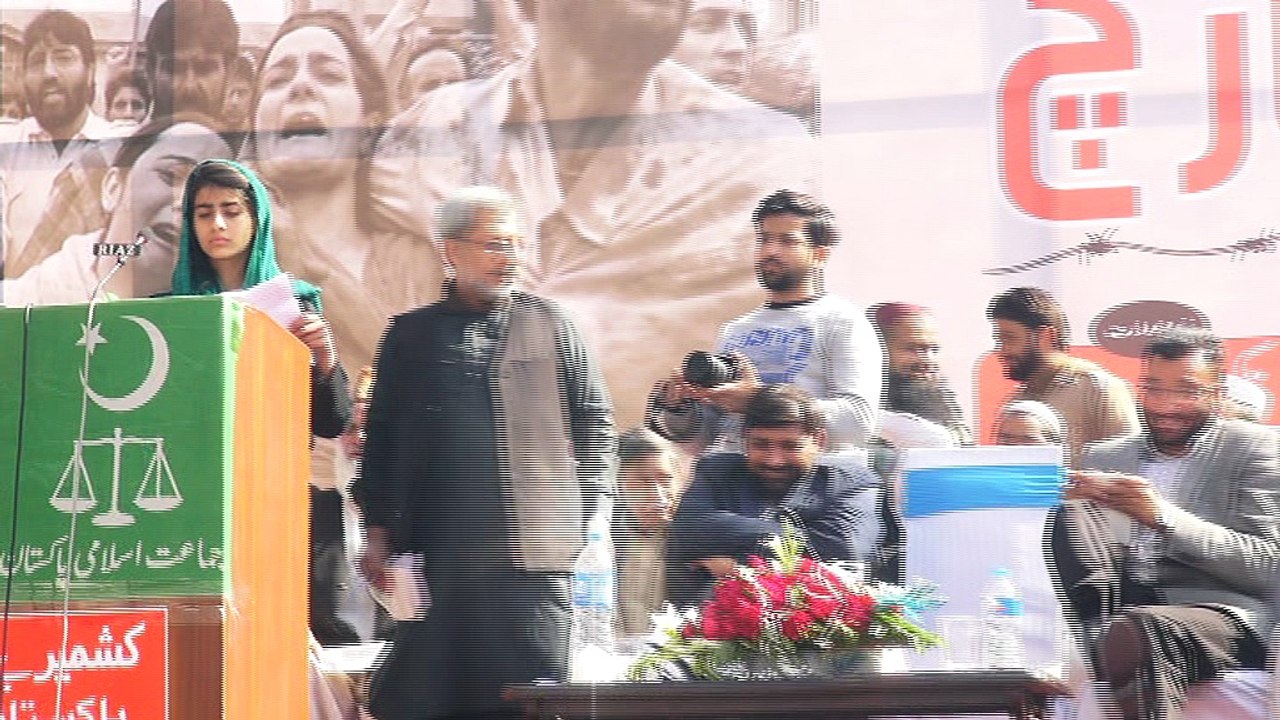 Noor Rahman -Young Pakistani Girl speech - Kashmir day - jab kashmir day ata hai to hamin yaad ata hai
