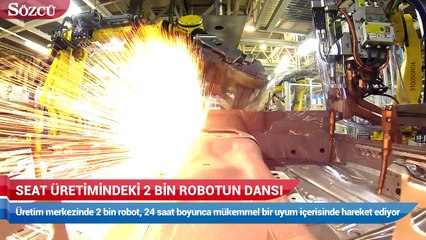 Seat üretimindeki 2 bin robotun dansı