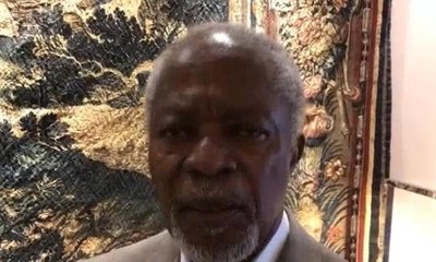 Kofi Annan'dan Musa Kart'a destek videosu