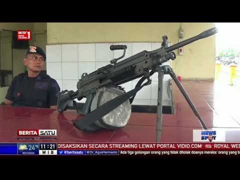 Satuan Brimob Polda Sumut Perketat Penjagaan di Pintu Masuk