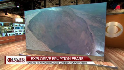 Spectacular and sobering view of Hawaii volcano from above