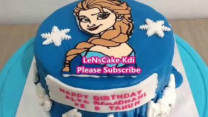 Cara Membuat Kue Ulang Tahun Frozen Buttercream Transfer Steam